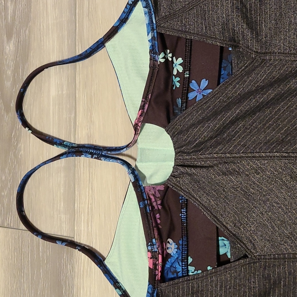 💀Lululemon Roll Out Tank in Heathered Black / Petal Pop Multi / Black - Picture 11 of 14